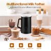 Electric Milk Frother Steamer 4 In 1 Multifunctional Hot Cold Milk Foam Maker 19.95Oz Automatic Quiet Milk Warmer Latte Cappuccinos Hot Chocolate