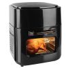 15.8Qt Air Fryer Family Size 1400W Powerful Oilless Cooker Crisp Bake Grill Dehydrate Touch Screen Customized Temperature Time Visible Window