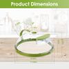 2Pcs Transparent Microwave Covers For Food Splatter Cover Lid Food Splatter Guard Protector With Handle Adjustable Steam Vents Water Storage Box