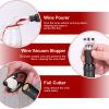 5-In-1 Electric Wine Opener Set Usb Rechargeable Wine Corkscrew Bottle Opener Cordless Corkscrew Remover With Charging Base With Wine Pourer Vacuum St