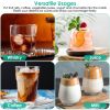 4 Packs Small Ice Cube Trays Mini Circle Ice Cube Tray Round Ice Ball Maker Mold With Lid Bin 132Pcs Ice Cubes For Chilling Drinks Coffee Juice Cockta