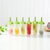6Pcs Popsicle Molds Reusable Ice Cream Diy Ice Pop Maker Ice Bar Maker Plastic Popsicle Mold For Homemade Iced Snacks
