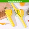 Manual Lemon Squeezer Fold Flat Design Effortless Hand Lemon Juicer Squeezer Manual Citrus Juicer With Sideways Pivot Increase Leverage Reduce Effort