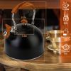 2.2Quarts Stainless Steel Tea Coffee Milk Kettle Stovetop Kettle Loud Whistling Teapot W/ Nylon Handle