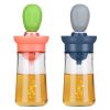 Oil Dispenser Bottle 2 In 1 Cooking Glass Olive Oil Dispenser Silicone Dropper With Silicone Brush Dropper Measuring Container For Kitchen Baking Bbq