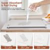 Stone Dish Drying Mats Home Dish Quick Drying Stone Pad Diatomaceous Earth Draining Mat With Anti-Slip Stainless Steel Feet