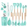 35Pcs Kitchen Cooking Utensils Set Spatula Set Baking Utensil Set Kitchen Accessories Necessities With Holder Egg Whisk Separator Tong Turner Spoons C