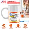 Homorous Prescription Coffee Mug 10Oz Caffeine Tea Ceramics Cup For Caffeine Lover