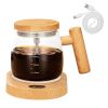 Electric Mixing Mug 400Ml High Speed Mixing Cup Usb Rechargeable Self String Mug With Warming Pad For Coffee Milk Protein Powder Egg