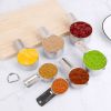 7Pcs Measuring Cups Stainless Steel Kitchen Measurement Tool For Cooking Baking Dry Spices Liquid Ingredients Easy To Read Markings