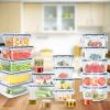 44Pieces Plastic Food Storage Containers With Lids Airtight Leak-Proof Reusable Meal Prep Containers Lunch Container With Labels Marker For Kitchen St