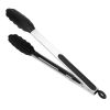3Pcs Kitchen Tongs Stainless Steel Locking Food Tongs With Silicon Tips Bpa Free Non-Stick Bbq Cooking Grilling Locking Food Tongs High Heat Resistant