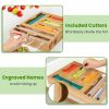 6 In 1 Plastic Wrap And Foil Organizer For Gallon Quart Sandwich Snack Ziplock Bag Bamboo Dispenser With Cutter Kitchen Drawer Storage