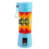 Portable Juicer Blender Usb Rechargeable Juicer Cup Fruit Baby Food Mixing Machine W/ 6 Blades Powerful Motor