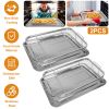 2Pcs Air Fryer Basket Tray 15.35X11.61In Stainless Steel Rustproof Non-Stick Oven Pan And Tray For Bake Grill Crispy Food Dishwasher Safe