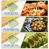 Vegetable Slicer Quick Potato Tomato Fruit Cutter Set W/3 Blades Stainless Steel Food Chopper