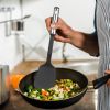 23Pcs Kitchen Utensil Set Stainless Steel Nylon Heat Resistant Cooking Utensil Tool Kit W/ Grater Scraper Tongs Whisk Can Bottle Opener Pizza Cutter V