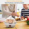Electric Egg Cooker 7-Capacity Bpa-Free Hard-Boiled Egg Maker W/ Auto-Off Measuring Cup For Hard Boiled Steamed Vegetables Seafood Dumplings