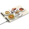 Silicone Food Warming Mat With 9 Temperature Levels 6Hrs Timer Child Lock Auto Shut Off Roll-Up Electric Warming Tray For Party Buffet Gathering Daily
