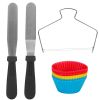 11In Rotating Cake Turntable 108Pcs Cake Decorating Supplies Kit Revolving Cake Table Stand Base Baking Tools