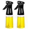 Olive Oil Sprayer 2Pcs 210Ml 7.1Oz Reusable Oil Dispenser Mister Refillable Glass Vinegar Bottle W/ Blaster Cleaning Brush For Cooking Bbq Roast Salad