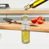 Olive Oil Sprayer 2Pcs Oil Dispenser Mister Refillable Stainless Steel Glass Vinegar Bottle W/ Measurement Oil Control Diet For Cooking Bbq Roast Sala