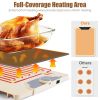 Food Warming Mat 23.6X15.8In 300W Fast Heating Electric Silicone Food Warmer With 14 Temp Levels 10Hrs Timer Settings Roll-Up Portable Hot Plates Heat