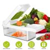12 In 1 Vegetable Chopper With Container Kitchen Food Slicer Dicer Grater Peeler Egg Separator Hand Protector For Onion Salad Potato