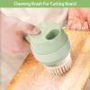 4 In 1 Handheld Electric Vegetable Cutter Mini Food Fruit Chopper Grinder Slicer Dicer Garlic Meat Ginger Mud Masher Rechargeable Food Processor