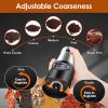 Electric Salt And Pepper Grinder Rechargeable Charging Base Automatic Salt Mill Led Indicator Adjustable Coarseness One Hand Easy Operation