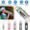 64Oz Glass Water Bottle Sports Water Bottle Motivational Water Bottle Water Intake Tracker Bottle With Straw Time Marker Silicone Sleeve Handle For Gy