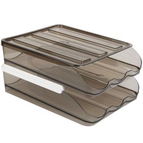 Egg Container Holder For Refrigerator Double Layer Egg Storage Box With Lid Automatic Rolling Egg Box Organizer Bin Tray Rack 36 Eggs