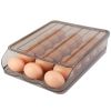 Egg Container Holder For Refrigerator Double Layer Egg Storage Box With Lid Automatic Rolling Egg Box Organizer Bin Tray Rack 36 Eggs