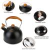 2.2Quarts Stainless Steel Tea Coffee Milk Kettle Stovetop Kettle Loud Whistling Teapot W/ Nylon Handle