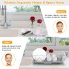 3Pcs Dish Drainer Drying Rack Set Drainer Drain Board Dish Rack K W/ Plastic Cutlery Holder Drain Board