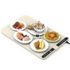 Silicone Food Warming Mat With 9 Temperature Levels 6Hrs Timer Child Lock Auto Shut Off Roll-Up Electric Warming Tray For Party Buffet Gathering Daily