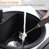 Electric Milk Frother Usb Rechargeable Egg Beater Handheld Milk Foam Maker Mixer Coffee Stirrer With 3 Speeds 2 Whisk Heads
