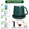 Desktop Electric Cup Warmer 8Hours Auto Off Overheating Protection Smart Timer Setting 2 Temperature Levels 104°F To 140°F Ceramic Heating Panel For O