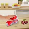 Cherry Pitter Remover Tool Cherry Stoner Seed Extractor Remover W/ 6 Cherry Grooves & Space-Saving Lock
