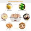 Electric Egg Cooker 7-Capacity Bpa-Free Hard-Boiled Egg Maker W/ Auto-Off Measuring Cup For Hard Boiled Steamed Vegetables Seafood Dumplings