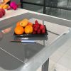 Clear Acrylic Kitchen Cutting Board With Counter Lip 17.71X15.74In Non-Slip Transparent Countertop Cutting Board Kitchen Countertop Protector For Dini