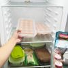 2Pcs Plastic Egg Holder Stackable Egg Storage Box Egg Rack For Refrigerator 18 Cavity Per Container Dishwasher Safe