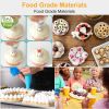 24Pcs Cake Decorating Supplies Kit Stainless Steel Diy Baking Supplies Icing Tips With Pastry Bags & Disposable Coupler & Storage Case