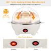 Electric Egg Cooker 7-Capacity Bpa-Free Hard-Boiled Egg Maker W/ Auto-Off Measuring Cup For Hard Boiled Steamed Vegetables Seafood Dumplings