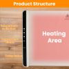 Electric Warming Tray Smart Food Warmer Roll Up Heating Pad With Adjustable Temperature Control 3 Auto Timer Settings For Buffet Party Gathering Resta