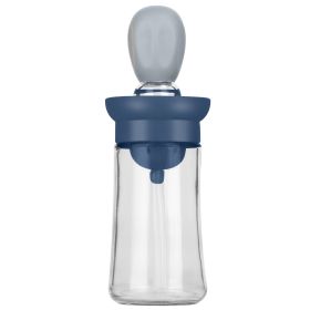 Oil Dispenser Bottle 2 In 1 Cooking Glass Olive Oil Dispenser Silicone Dropper With Silicone Brush Dropper Measuring Container For Kitchen Baking Bbq