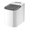 Electric Countertop Ice Maker With Ice Scoop Basket Self-Cleaning Max 33Lbs/24Hrs Ice Making Machine Bullet Ice Machine For Home Kitchen Office Party