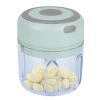 Mini Electric Garlic Chopper 8.45Oz Cordless Garlic Mincer Food Chopper Rechargeable Food Blender Chili Nut Onion Pepper Meat Ginger Baby Food