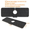 Silicone Faucet Mat Kitchen Sink Splash Guard Drain Mat Drying Pad Kitchen Mat Bathroom Drip Catcher