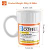 Homorous Prescription Coffee Mug 10Oz Caffeine Tea Ceramics Cup For Caffeine Lover